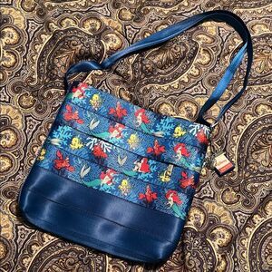 Disney Harvey’s little mermaid Navy and Multicolor Crossbody Bag